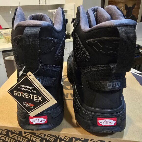 VANS Crestline GORE-TEX MTE Black / Black Boots Waterproof Men's Sz 13 NEW RARE - Picture 6 of 10